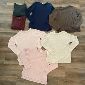 7 Zara girls long sleeve shirts